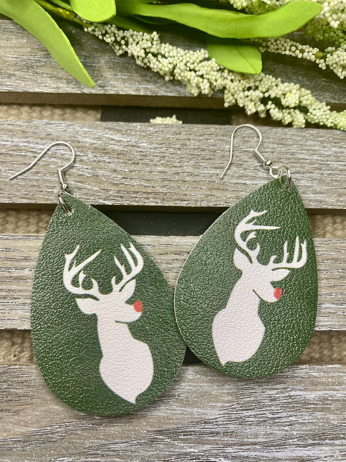 Holiday Teardrop Earrings - Stardust & Moonstone