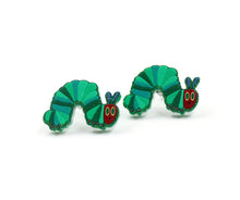 Load image into Gallery viewer, Hungry Caterpillar Stud Earrings
