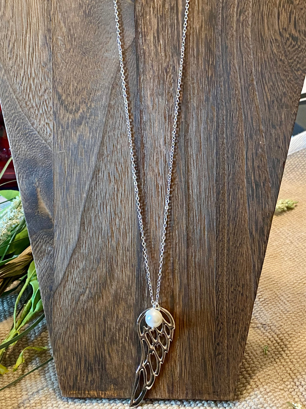 Angel wing Long Necklace
