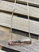 Load image into Gallery viewer, Faith, Hope, Love Necklace - Stardust &amp; Moonstone
