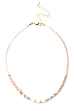 Load image into Gallery viewer, Pink Stone &amp; Pearl Necklace - Stardust &amp; Moonstone
