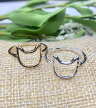 Load image into Gallery viewer, Cat Ring in Silver or Gold - Stardust &amp; Moonstone
