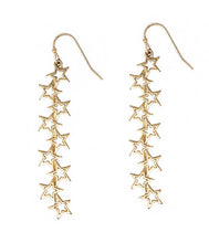 Load image into Gallery viewer, Gold Star Drop Earrings - Stardust &amp; Moonstone
