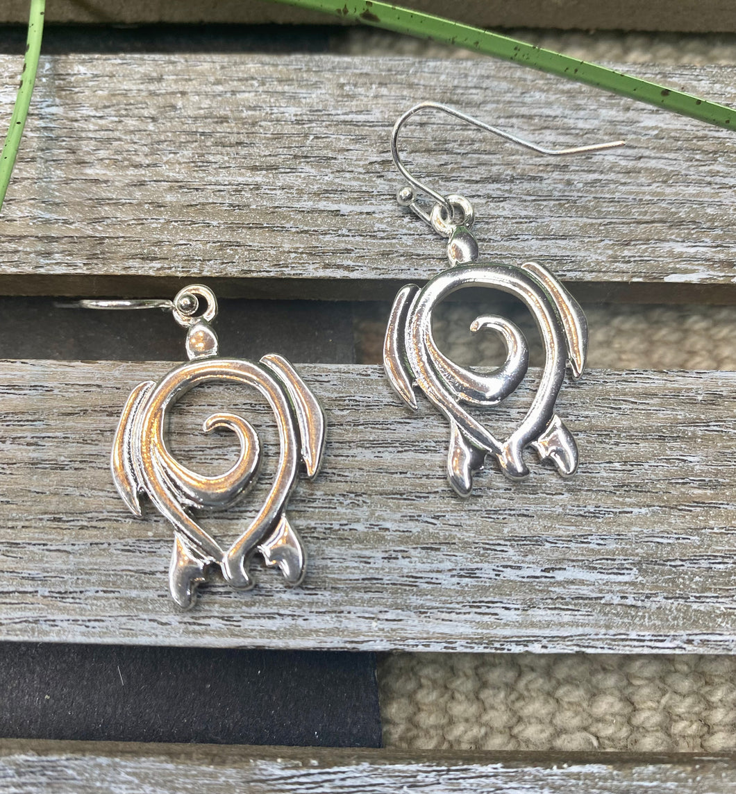 Sea Turtle Swirl Earrings