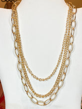 Load image into Gallery viewer, Multi Layer Gold Chain Necklace - Stardust &amp; Moonstone
