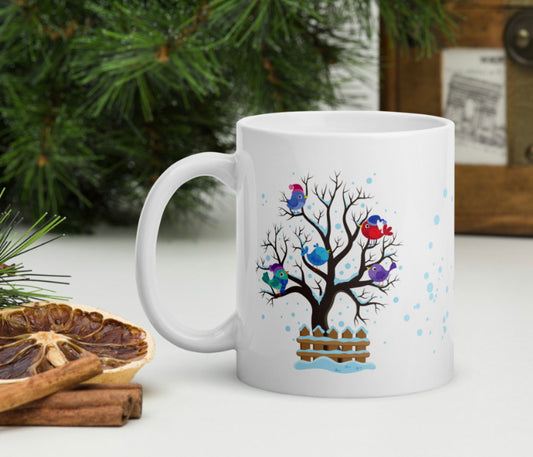 Winter Birds Mug - Stardust & Moonstone