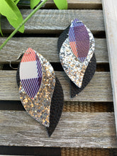 Load image into Gallery viewer, Layered Leather Earrings

