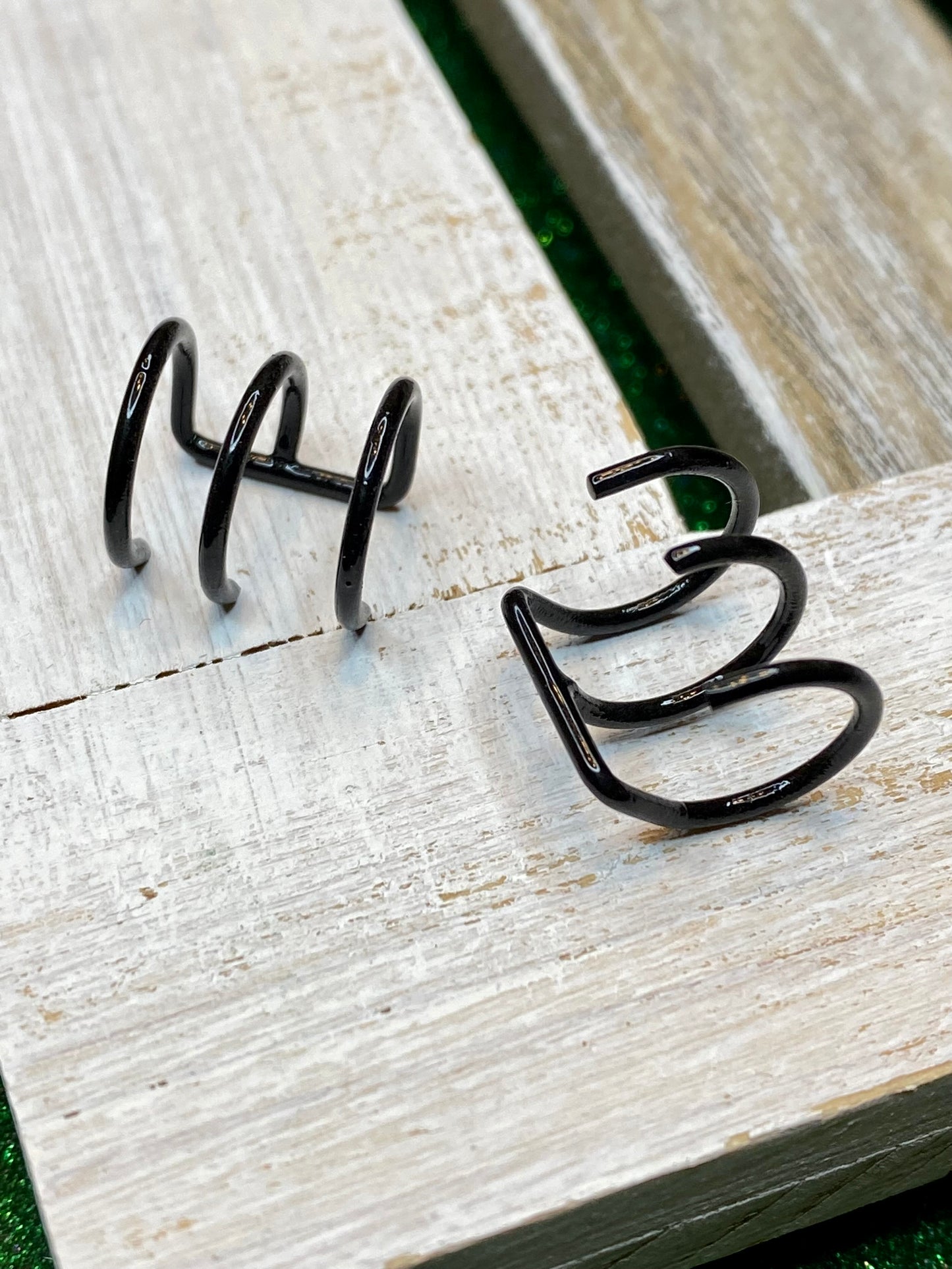 Assorted Black Ear Cuffs