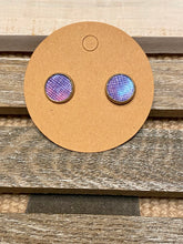 Load image into Gallery viewer, Tie-Dye Stud Earrings - Stardust &amp; Moonstone
