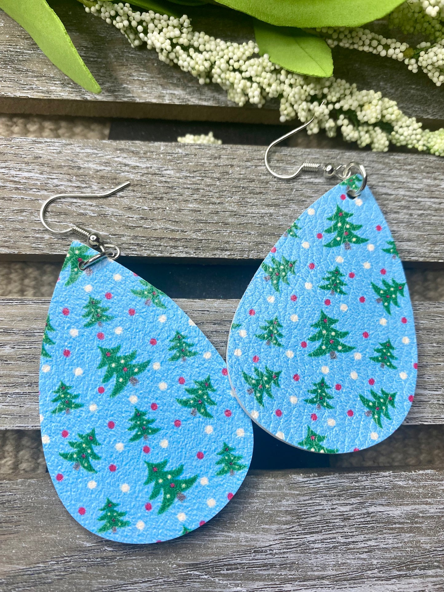 Holiday Teardrop Earrings - Stardust & Moonstone