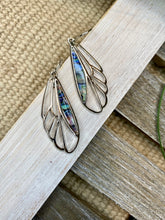 Load image into Gallery viewer, Abalone Butterfly Wings Silver Earrings
