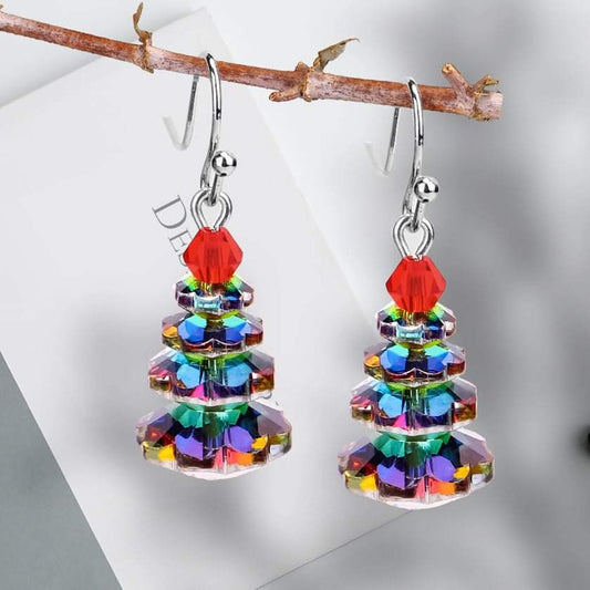 Colorful Tree Dangle Earrings