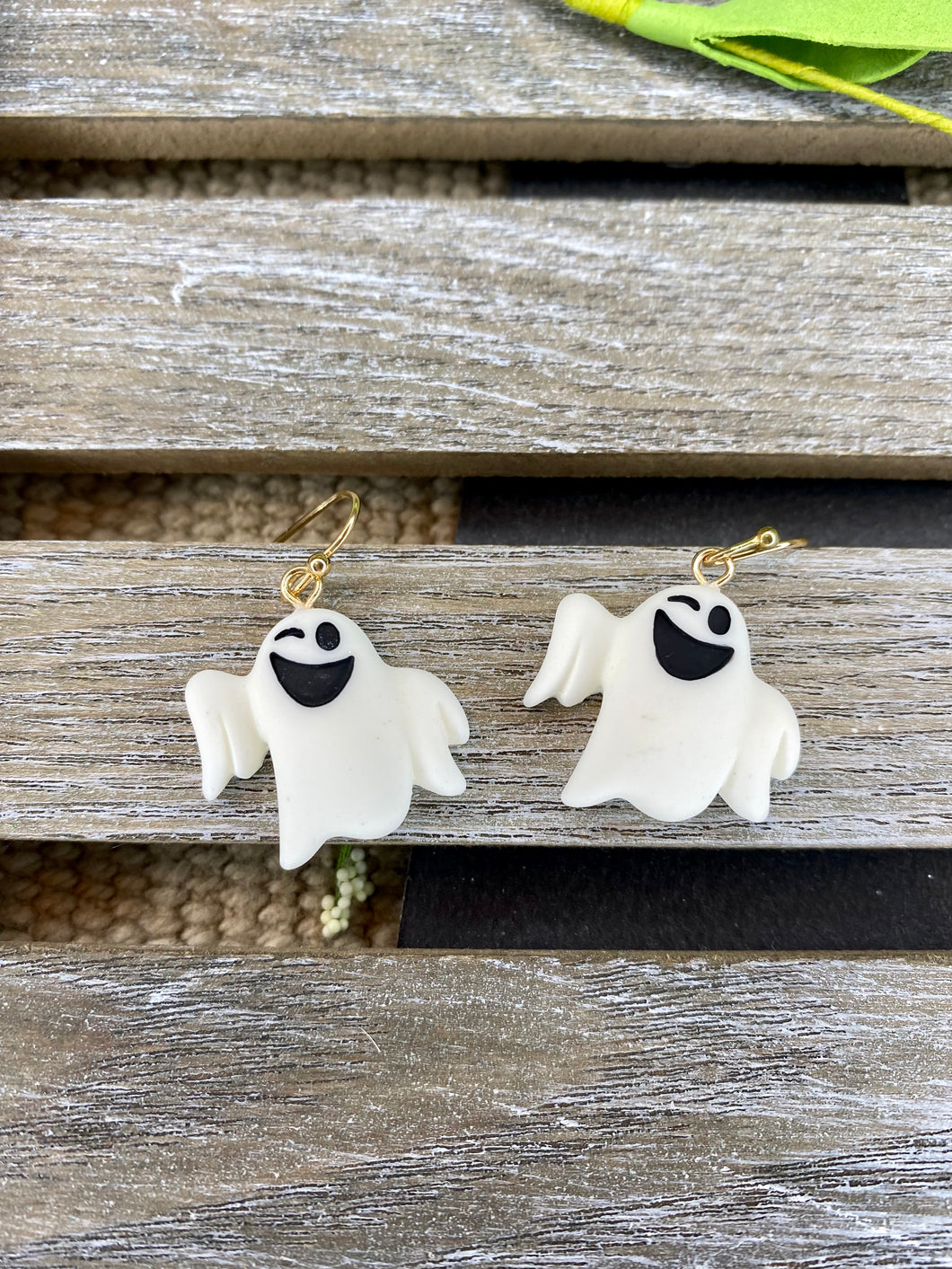 Clay Ghost Earrings