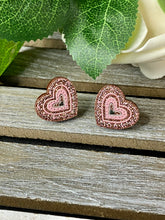 Load image into Gallery viewer, Sparkle Heart Acrylic Earrings

