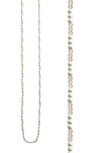 Load image into Gallery viewer, Facet Stone &amp; Pearl Long Necklace - Stardust &amp; Moonstone
