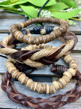 Load image into Gallery viewer, Driftwood &amp; Cord Mens Bracelets - Stardust &amp; Moonstone
