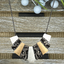 Load image into Gallery viewer, Textured Metal Bar Necklace
