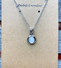 Load image into Gallery viewer, Cats Eye Pendant Necklace - Stardust &amp; Moonstone
