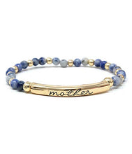 Load image into Gallery viewer, Mother Bead Bracelet - Silver or Gold - Stardust &amp; Moonstone
