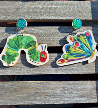 Load image into Gallery viewer, Hungry Caterpillar Mismatch Earrings
