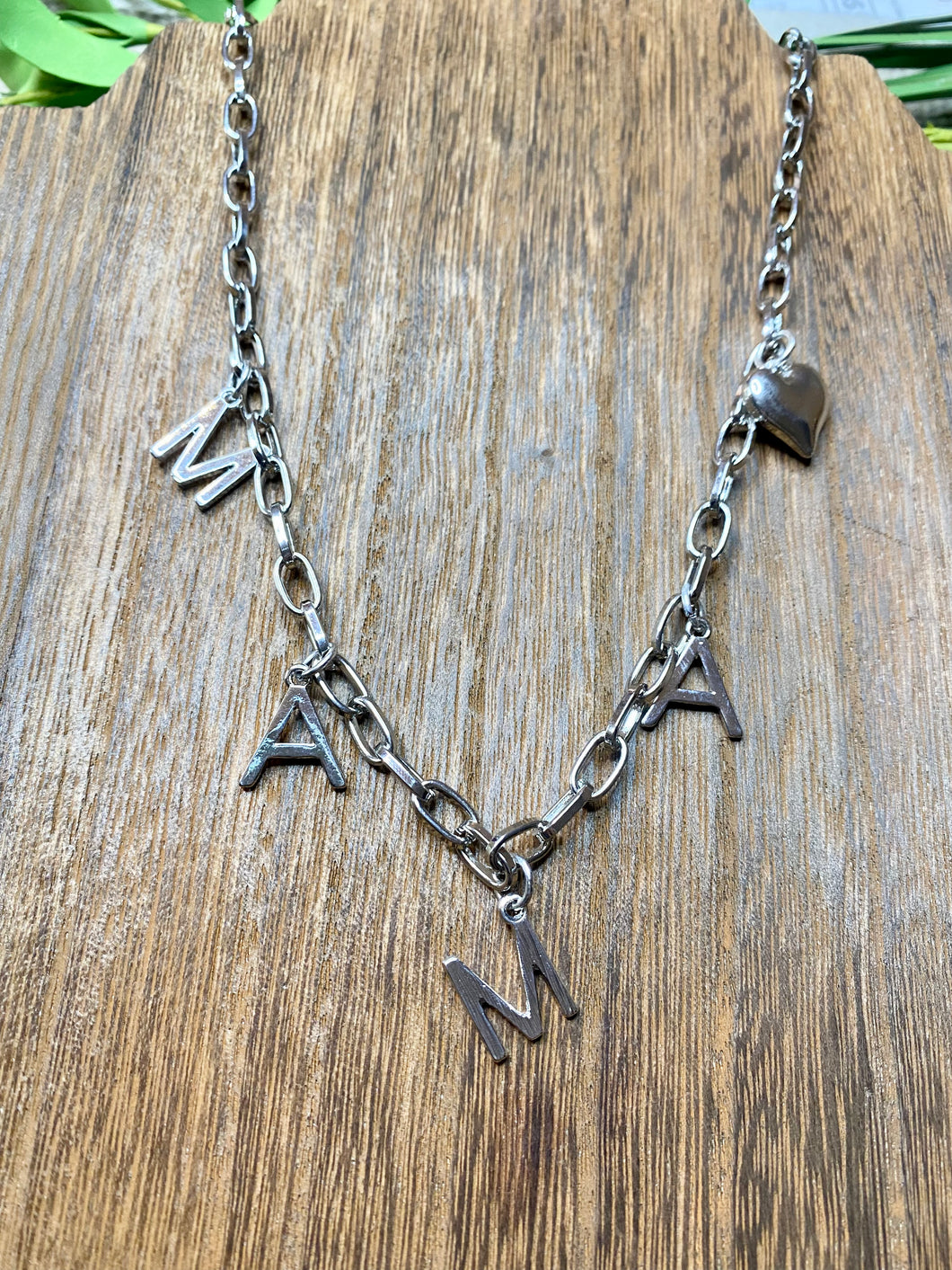 Silver Link Mama Necklace