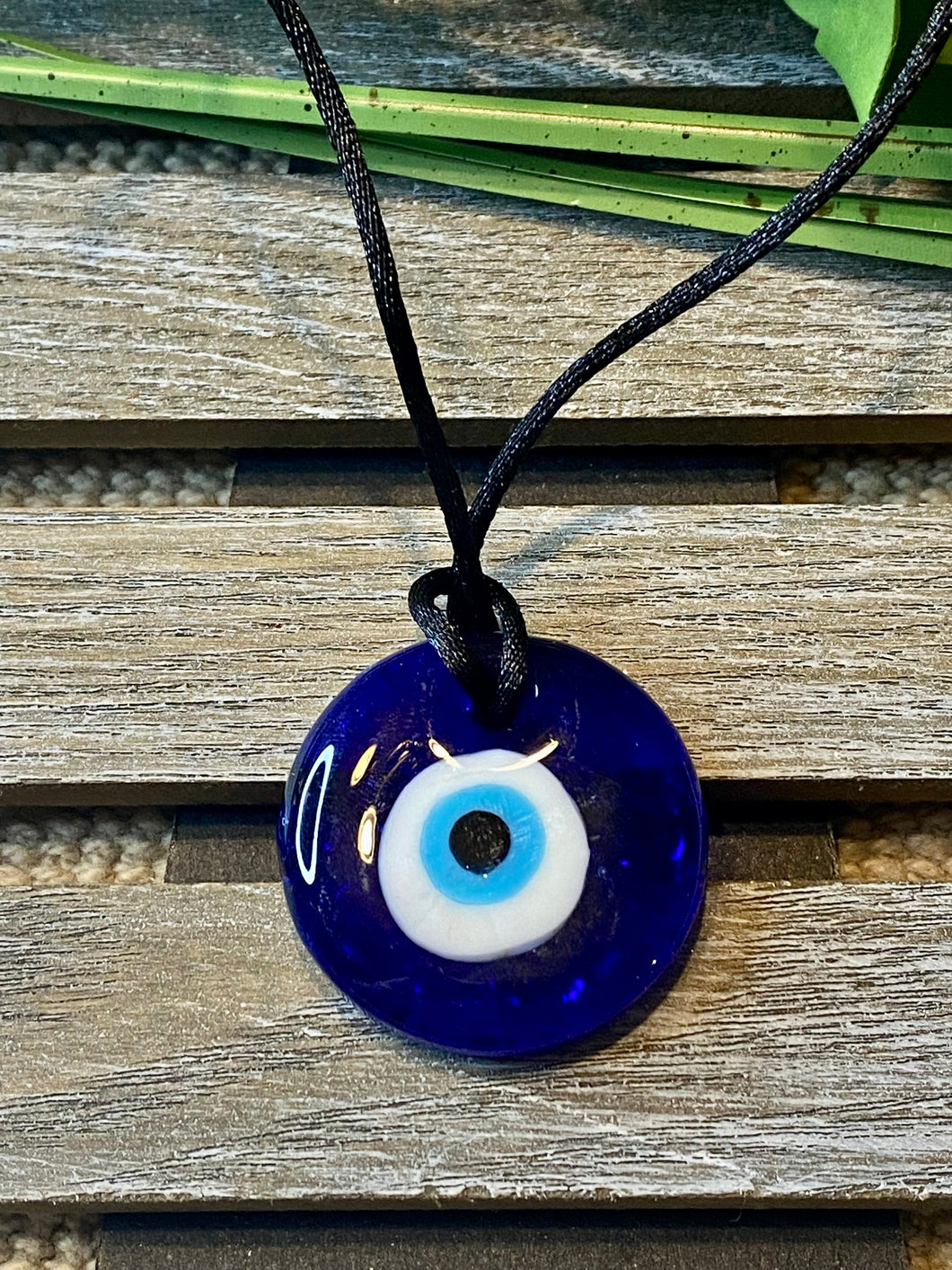 Glass Turkish Evil Eye Necklace