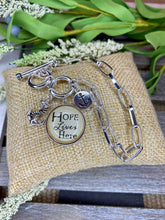 Load image into Gallery viewer, Hope Lives Here Toggle Bracelet - Stardust &amp; Moonstone
