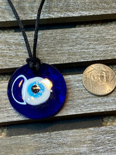 Load image into Gallery viewer, Glass Turkish Evil Eye Necklace

