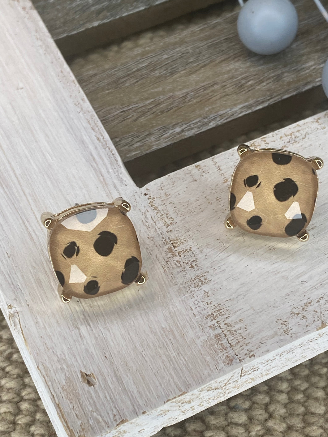 Dalmatian Dot Stud Earrings