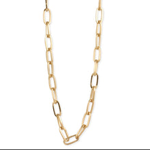 Load image into Gallery viewer, Gold Paperclip Link Chain Necklace
