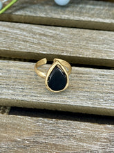 Load image into Gallery viewer, Jet Black Stone Ring
