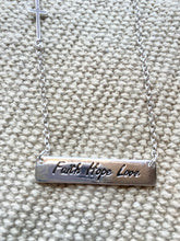 Load image into Gallery viewer, Faith, Hope, Love Necklace - Stardust &amp; Moonstone
