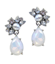 Load image into Gallery viewer, Pearl &amp; Crystal Earrings - Stardust &amp; Moonstone

