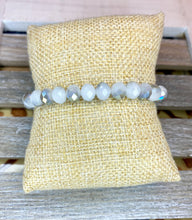 Load image into Gallery viewer, Faceted Bead Bracelet - Multiple Colors - Stardust &amp; Moonstone
