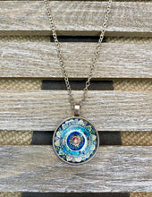 Load image into Gallery viewer, Mandala Pendant Necklace - Stardust &amp; Moonstone
