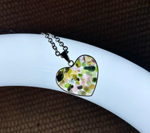 Load image into Gallery viewer, Watermelon Tourmaline Heart Necklace
