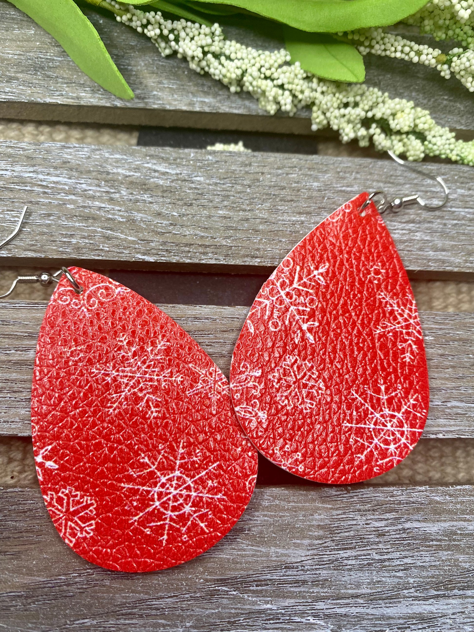 Holiday Teardrop Earrings - Stardust & Moonstone