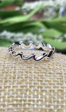 Load image into Gallery viewer, Silver Waves Ring - Stardust &amp; Moonstone
