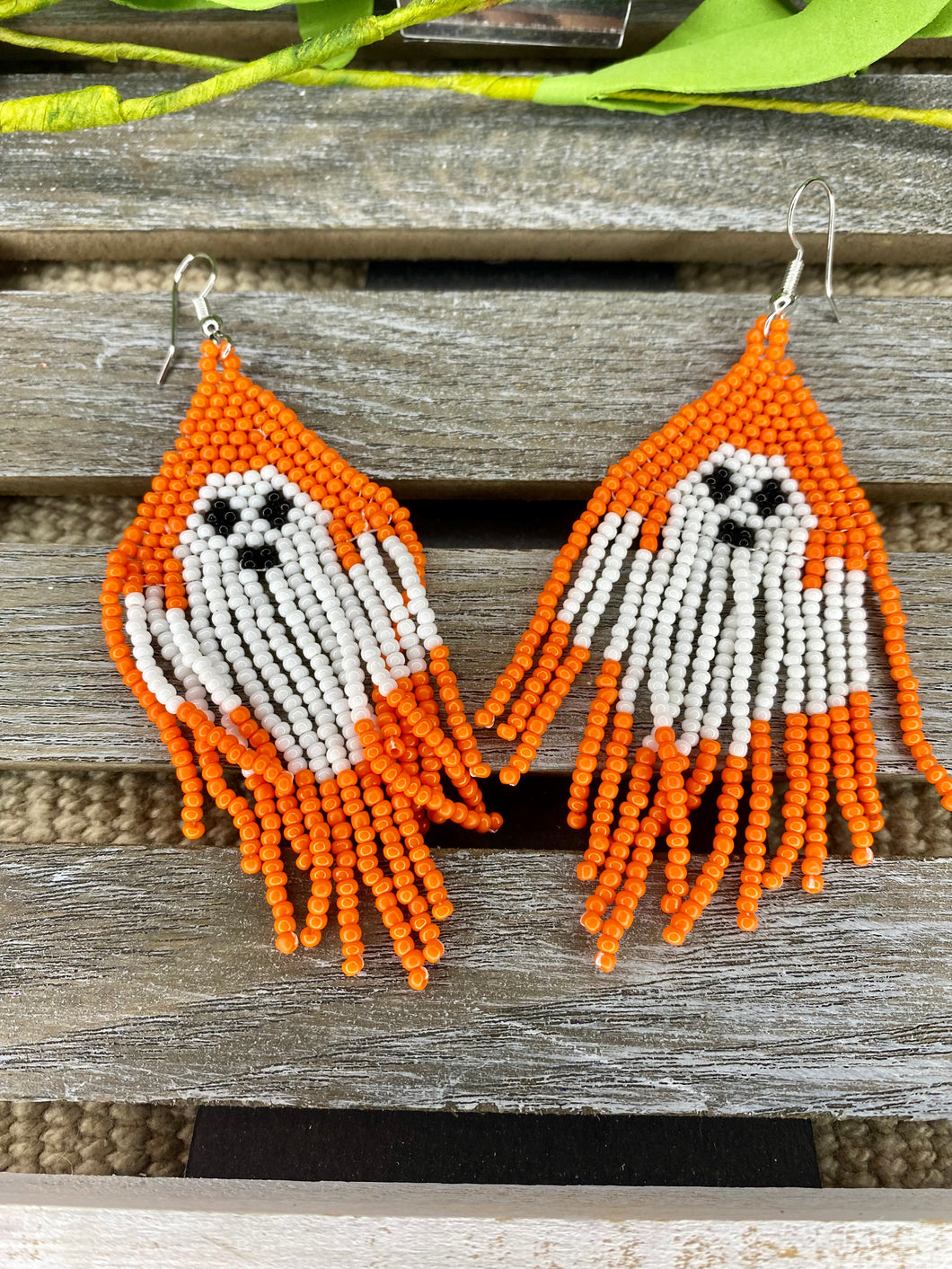 Halloween Seed Bead Earrings