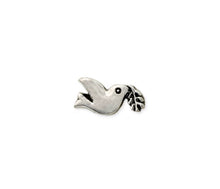 Load image into Gallery viewer, Peace Dove Silver Post Earrings
