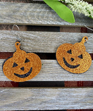 Load image into Gallery viewer, Glitter Layered Halloween Earrings - Stardust &amp; Moonstone
