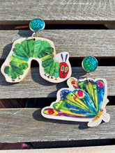 Load image into Gallery viewer, Hungry Caterpillar Mismatch Earrings
