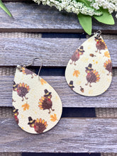 Load image into Gallery viewer, Thanksgiving Styles Leather Earrings - Stardust &amp; Moonstone
