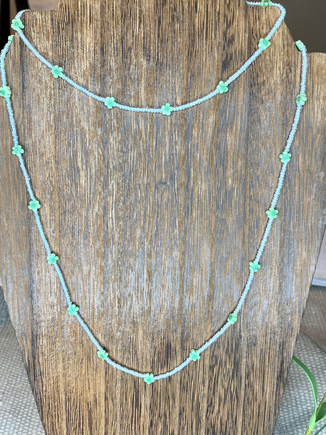 Seed Bead Long Necklace