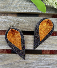Load image into Gallery viewer, Glitter Layered Halloween Earrings - Stardust &amp; Moonstone
