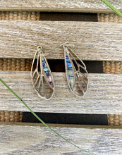 Load image into Gallery viewer, Abalone Butterfly Wings Silver Earrings
