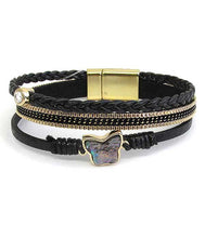 Load image into Gallery viewer, Assorted Colors Butterfly Magnetic Bracelet - Stardust &amp; Moonstone
