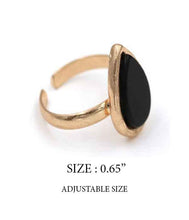 Load image into Gallery viewer, Jet Black Stone Ring
