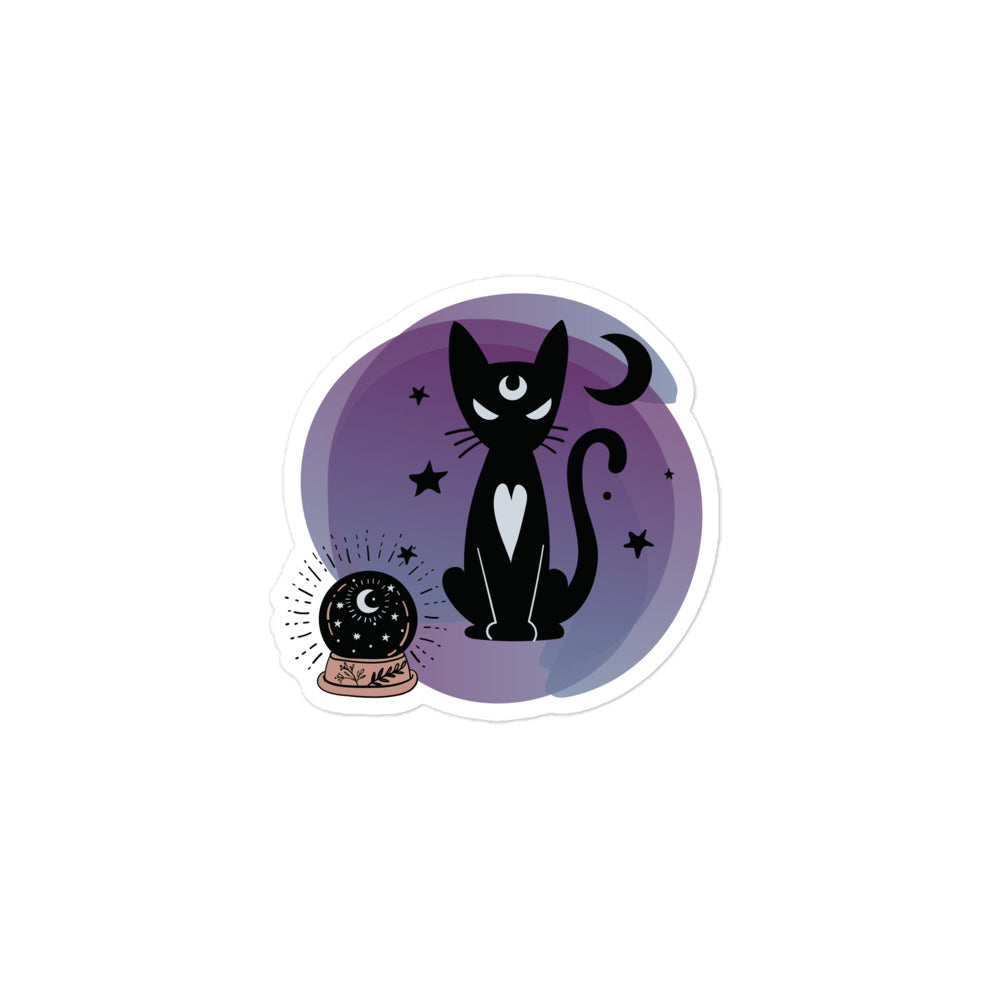 Celestial Cat Bubble-free stickers - Stardust & Moonstone