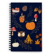 Load image into Gallery viewer, Fall Spiral notebook
